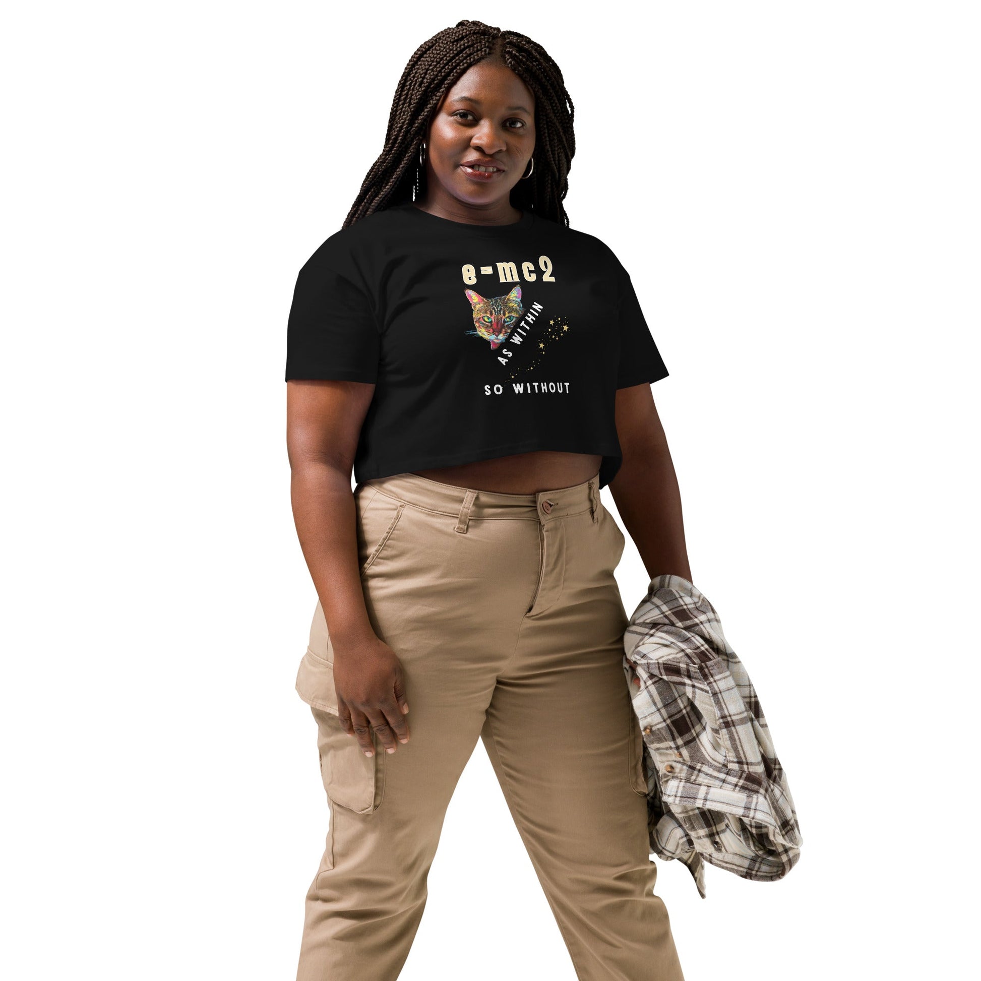 E = mc2 As Within So Without Women’s Crop Top - My Social Cat Bonafide Boutique LLCE = mc2 As Within So Without Women’s Crop Topcrop topMy Social Cat Bonafide Boutique LLCXScatcrop