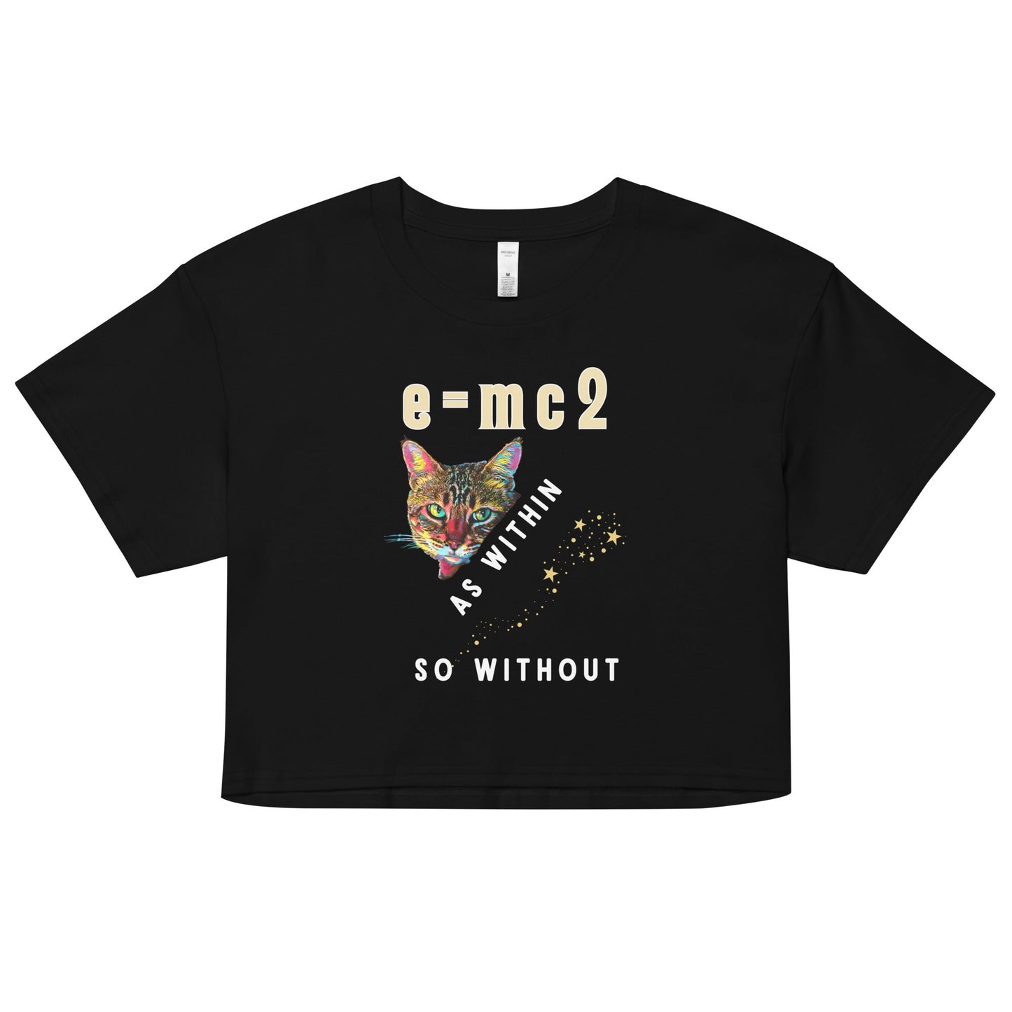 E = mc2 As Within So Without Women’s Crop Top - My Social Cat Bonafide Boutique LLCE = mc2 As Within So Without Women’s Crop Topcrop topMy Social Cat Bonafide Boutique LLCXScatcrop