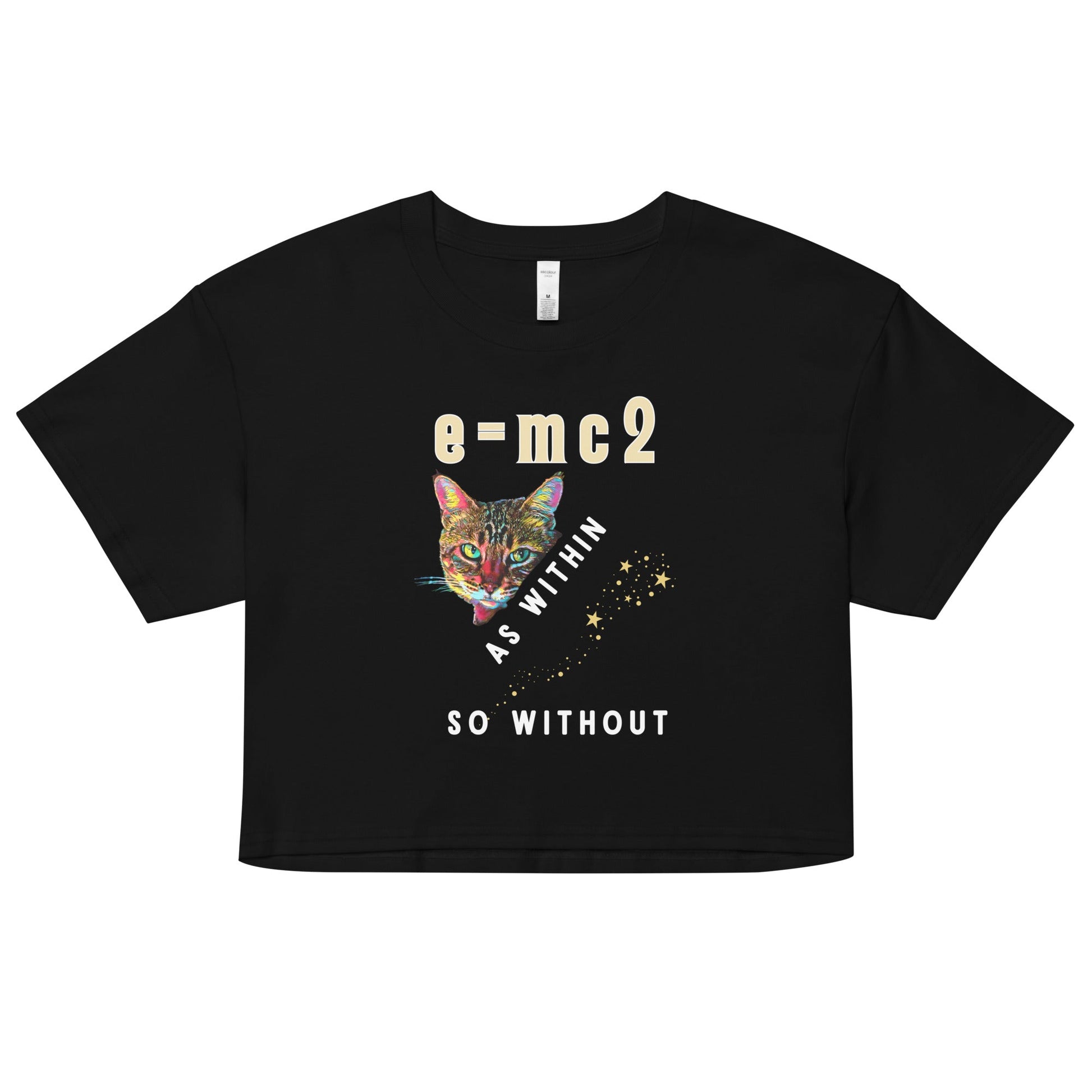 E = mc2 As Within So Without Women’s Crop Top - My Social Cat Bonafide Boutique LLCE = mc2 As Within So Without Women’s Crop Topcrop topMy Social Cat Bonafide Boutique LLCXScatcrop