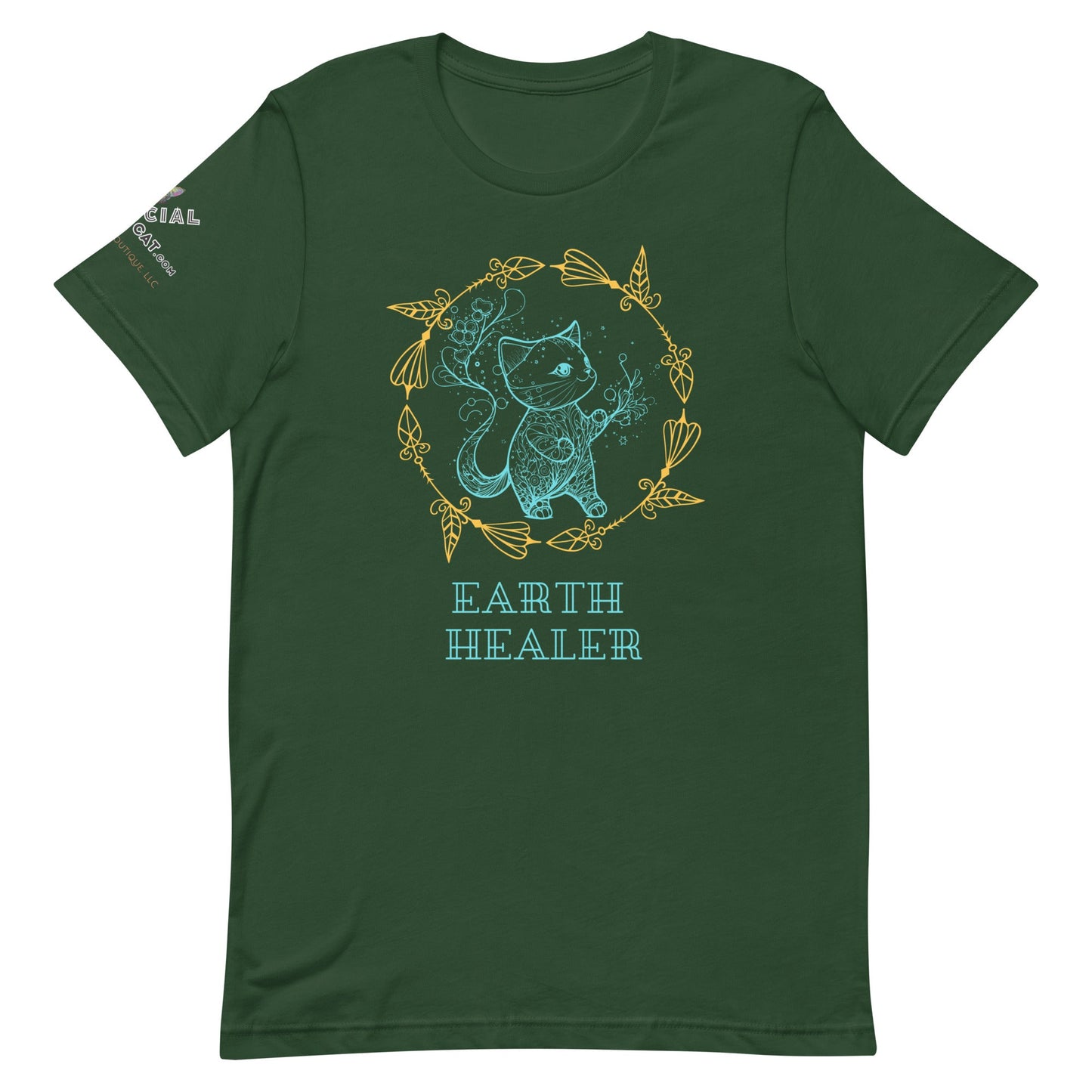 Earth Healer Unisex Tee - My Social Cat Bonafide Boutique LLCEarth Healer Unisex TeeT-shirtMy Social Cat Bonafide Boutique LLCForestSearthhealer