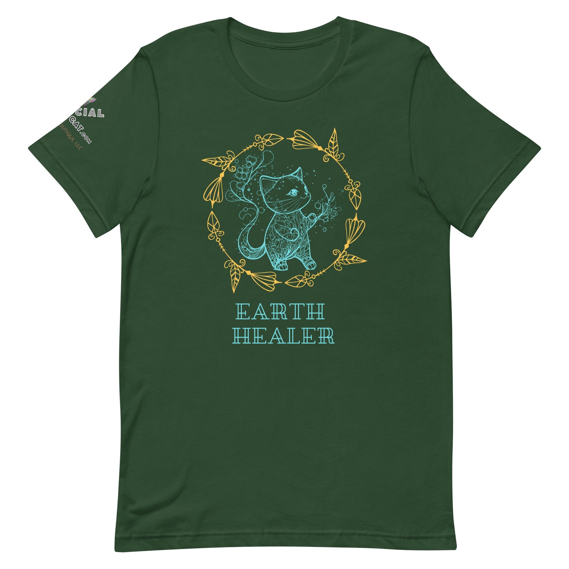 Earth Healer Unisex Tee - My Social Cat Bonafide Boutique LLCEarth Healer Unisex TeeT-shirtMy Social Cat Bonafide Boutique LLCForestSearthhealer