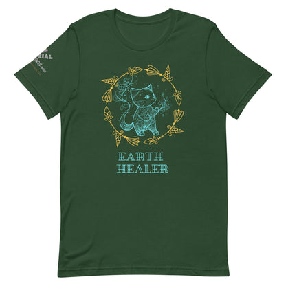 Earth Healer Unisex Tee - My Social Cat Bonafide Boutique LLCEarth Healer Unisex TeeT-shirtMy Social Cat Bonafide Boutique LLCForestSearthhealer