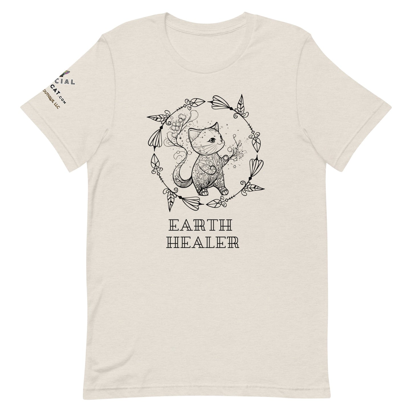 Earth Healer Unisex Tee - My Social Cat Bonafide Boutique LLCEarth Healer Unisex TeeT-shirtMy Social Cat Bonafide Boutique LLCHeather DustSearthhealer