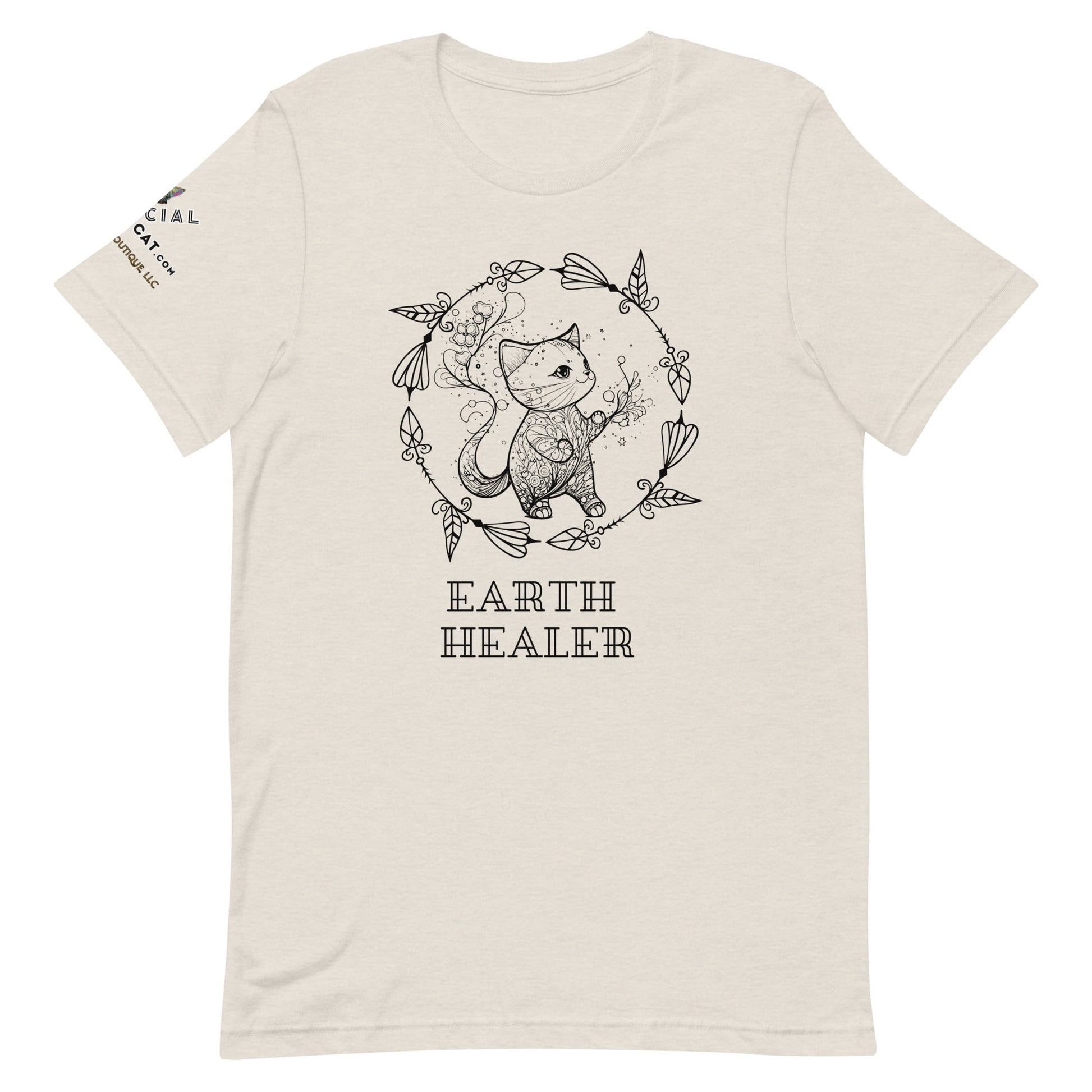 Earth Healer Unisex Tee - My Social Cat Bonafide Boutique LLCEarth Healer Unisex TeeT-shirtMy Social Cat Bonafide Boutique LLCHeather DustSearthhealer