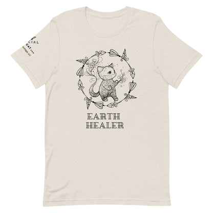 Earth Healer Unisex Tee - My Social Cat Bonafide Boutique LLCEarth Healer Unisex TeeT-shirtMy Social Cat Bonafide Boutique LLCHeather DustSearthhealer