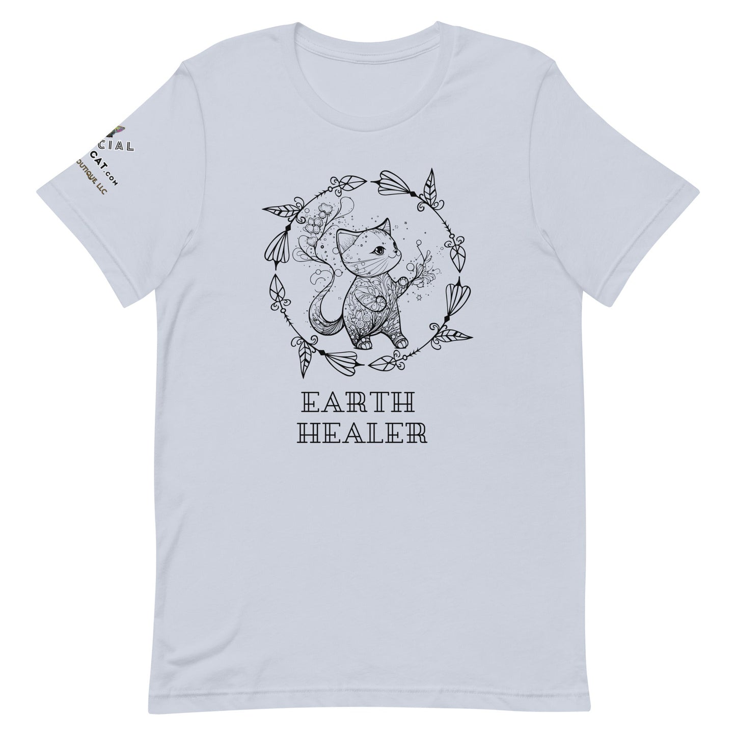 Earth Healer Unisex Tee - My Social Cat Bonafide Boutique LLCEarth Healer Unisex TeeT-shirtMy Social Cat Bonafide Boutique LLCLight BlueSearthhealer