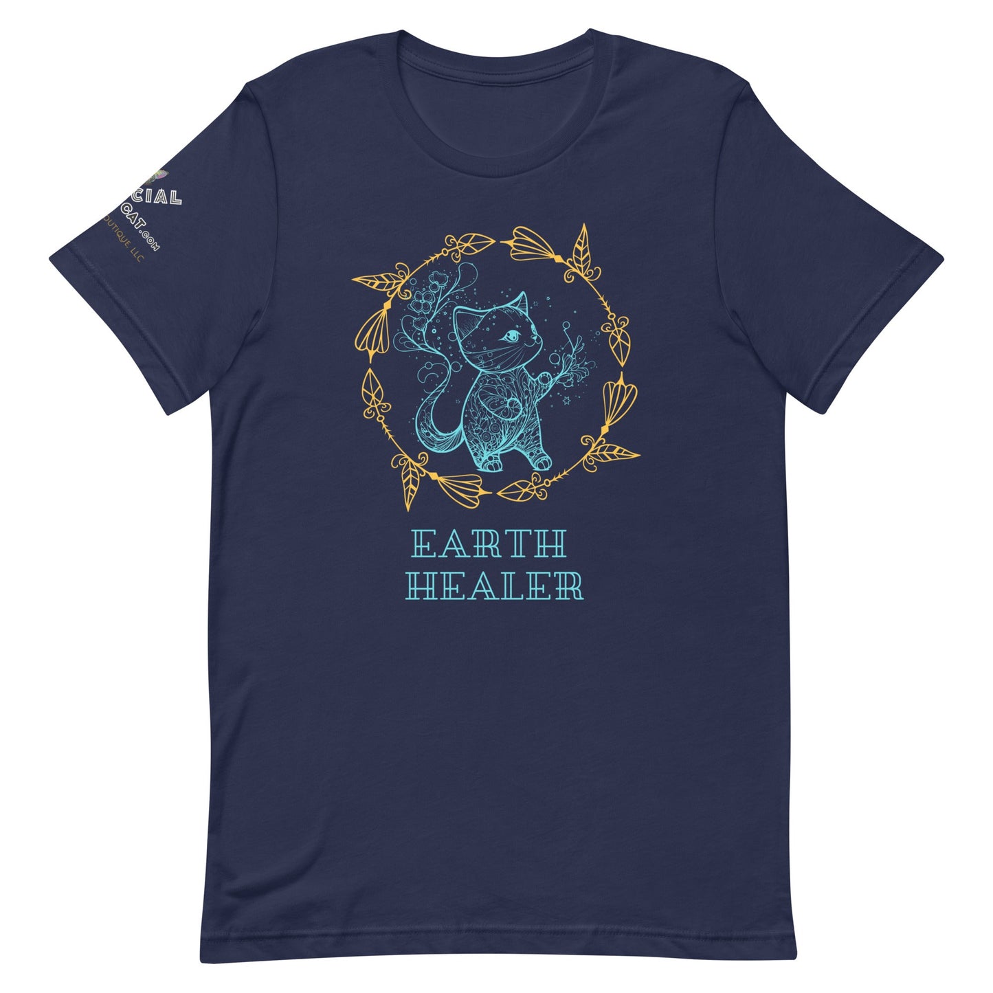 Earth Healer Unisex Tee - My Social Cat Bonafide Boutique LLCEarth Healer Unisex TeeT-shirtMy Social Cat Bonafide Boutique LLCNavyXSearthhealer