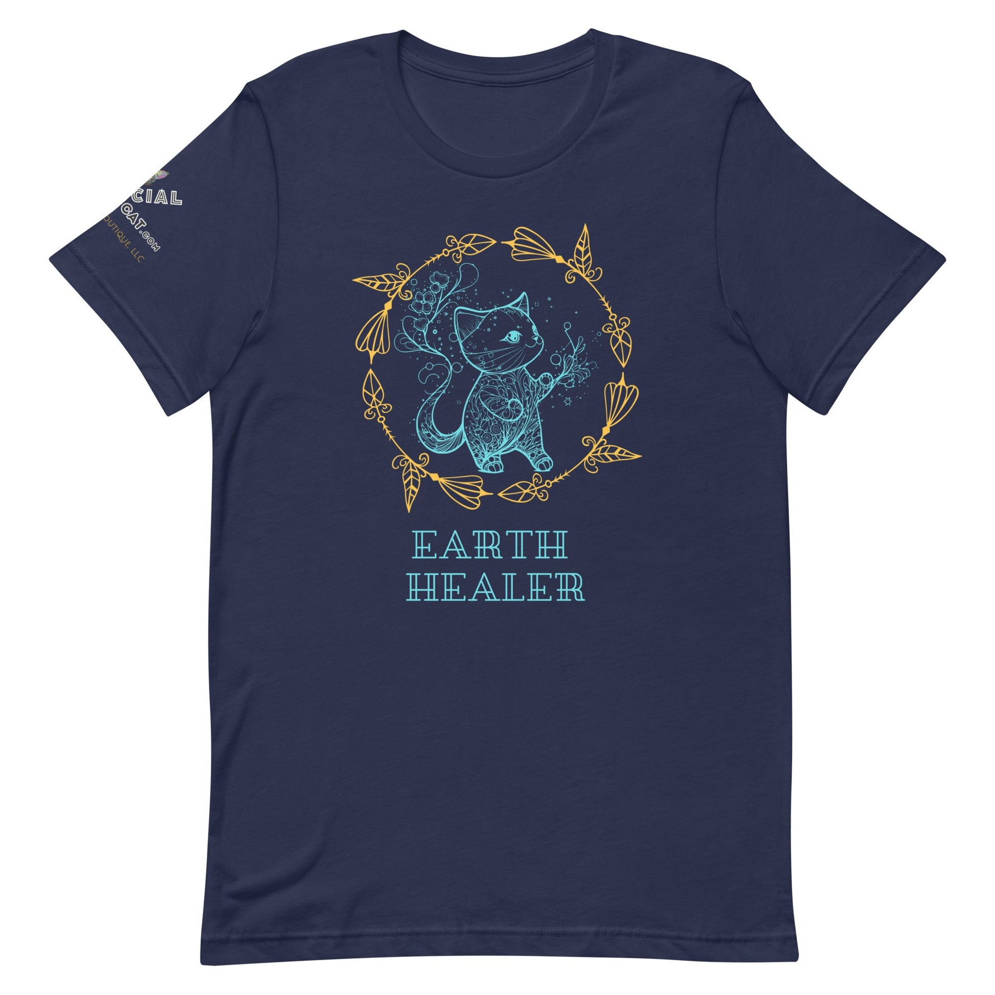 Earth Healer Unisex Tee - My Social Cat Bonafide Boutique LLCEarth Healer Unisex TeeT-shirtMy Social Cat Bonafide Boutique LLCNavyXSearthhealer