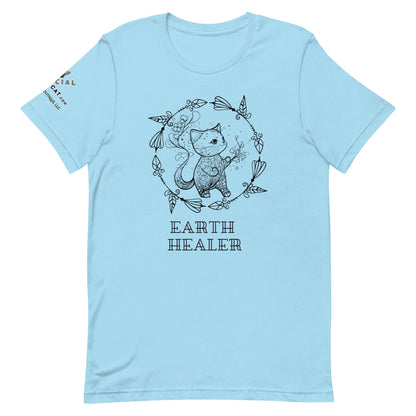 Earth Healer Unisex Tee - My Social Cat Bonafide Boutique LLCEarth Healer Unisex TeeT-shirtMy Social Cat Bonafide Boutique LLCOcean BlueSearthhealer