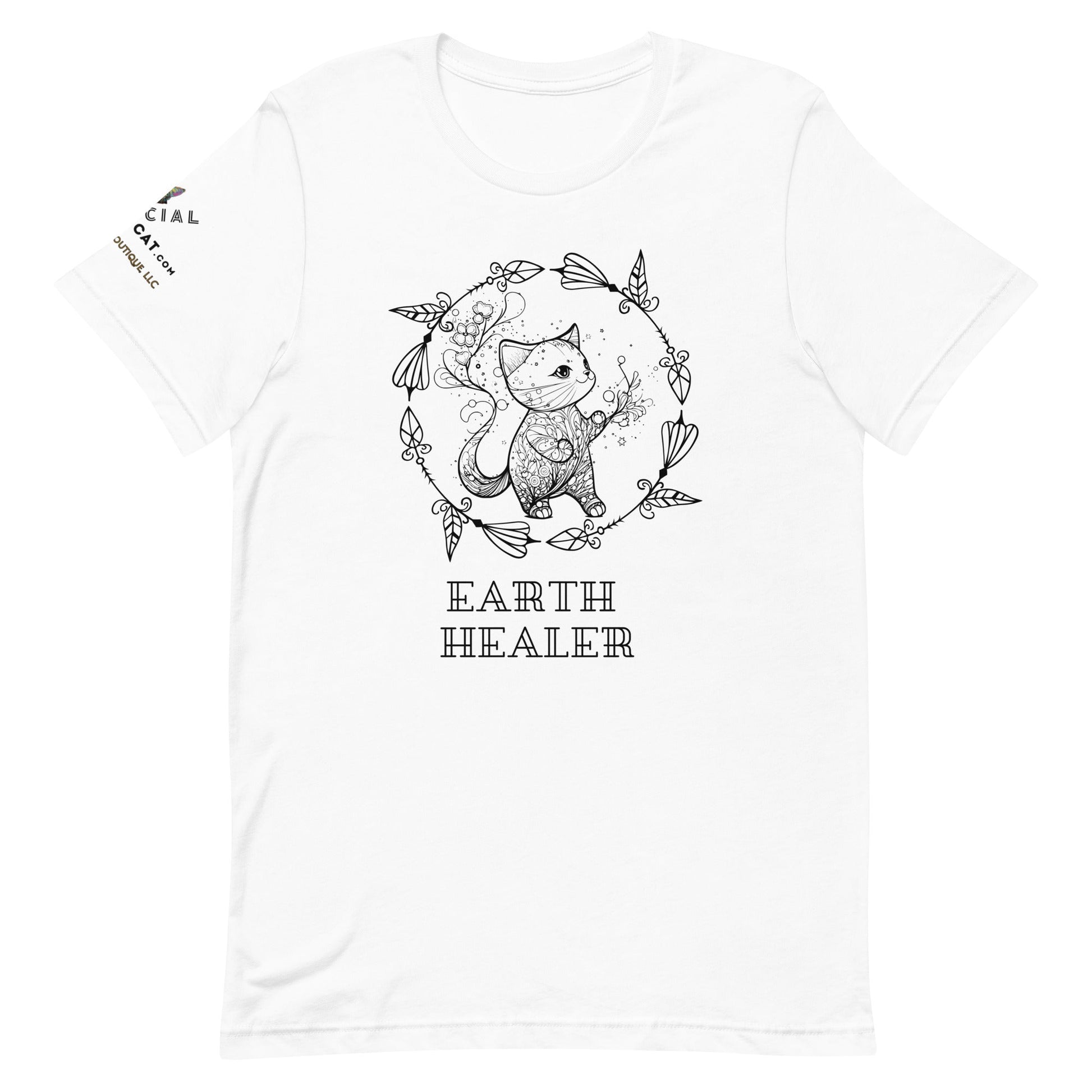 Earth Healer Unisex Tee - My Social Cat Bonafide Boutique LLCEarth Healer Unisex TeeT-shirtMy Social Cat Bonafide Boutique LLCWhiteSearthhealer