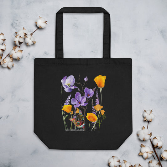 Poppies and Felines Eco Tote Bag