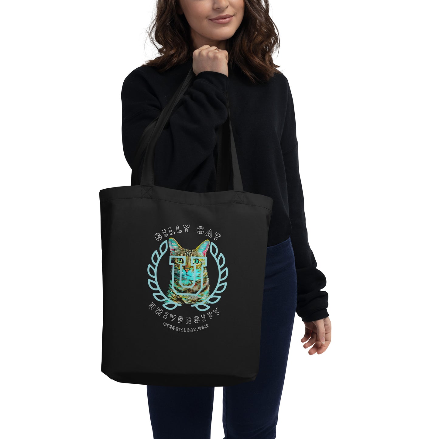 Silly Cat Eco Tote Bag