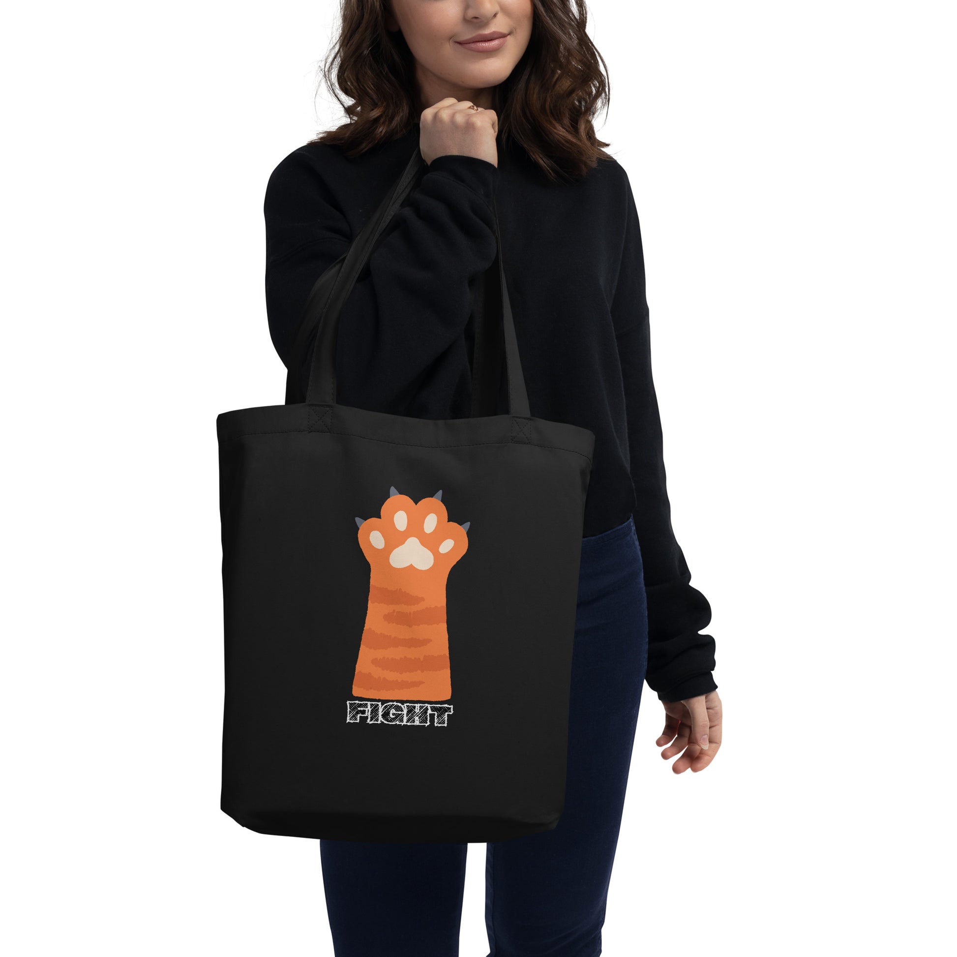 eco-tote-bag-black-front-669f42532ec8e trump usa cat fight