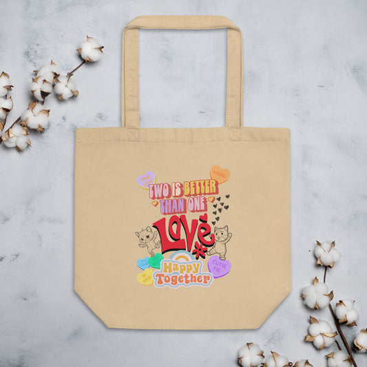 Happy Together Organic Eco Tote Bag