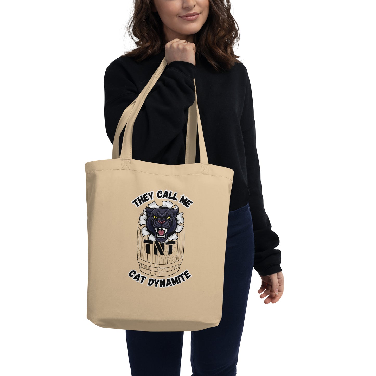 Cat Dynamite Eco Tote Bag
