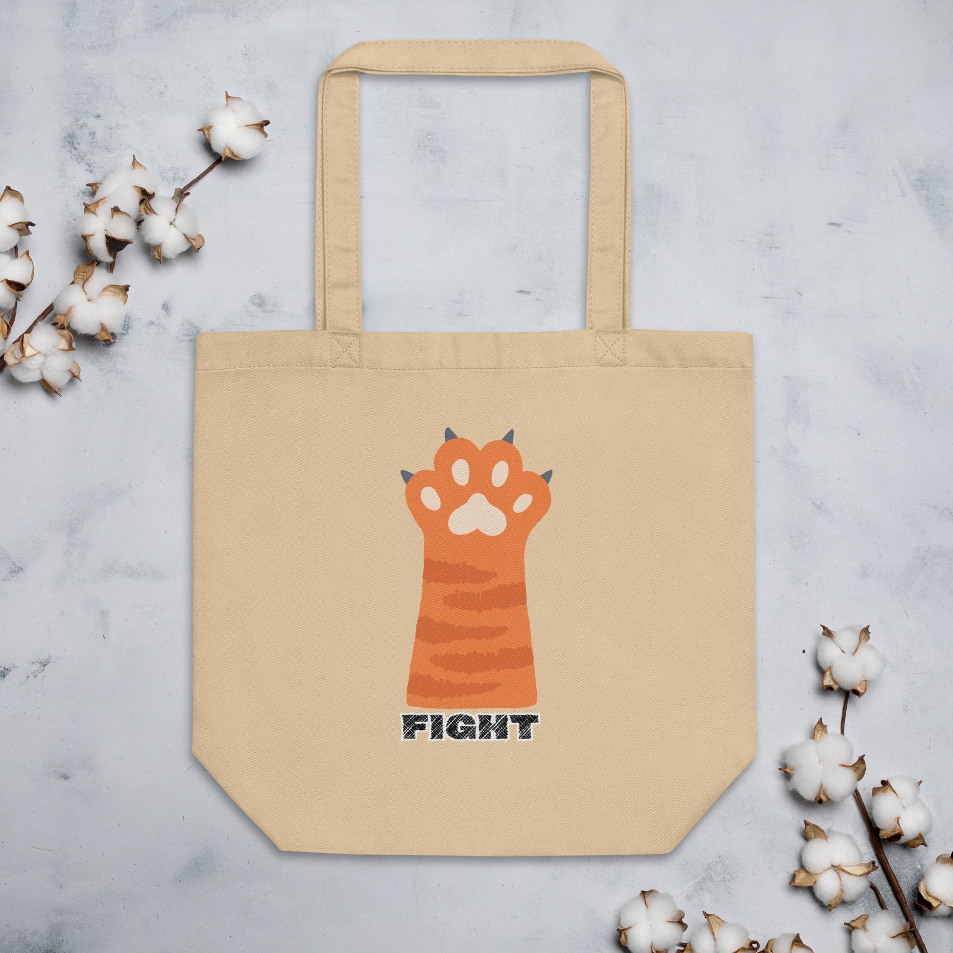 eco-tote-bag-oyster-front-669f393a5b1b9 cat fight trump usa