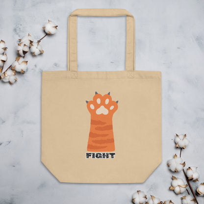eco-tote-bag-oyster-front-669f393a5b1b9 cat fight trump usa