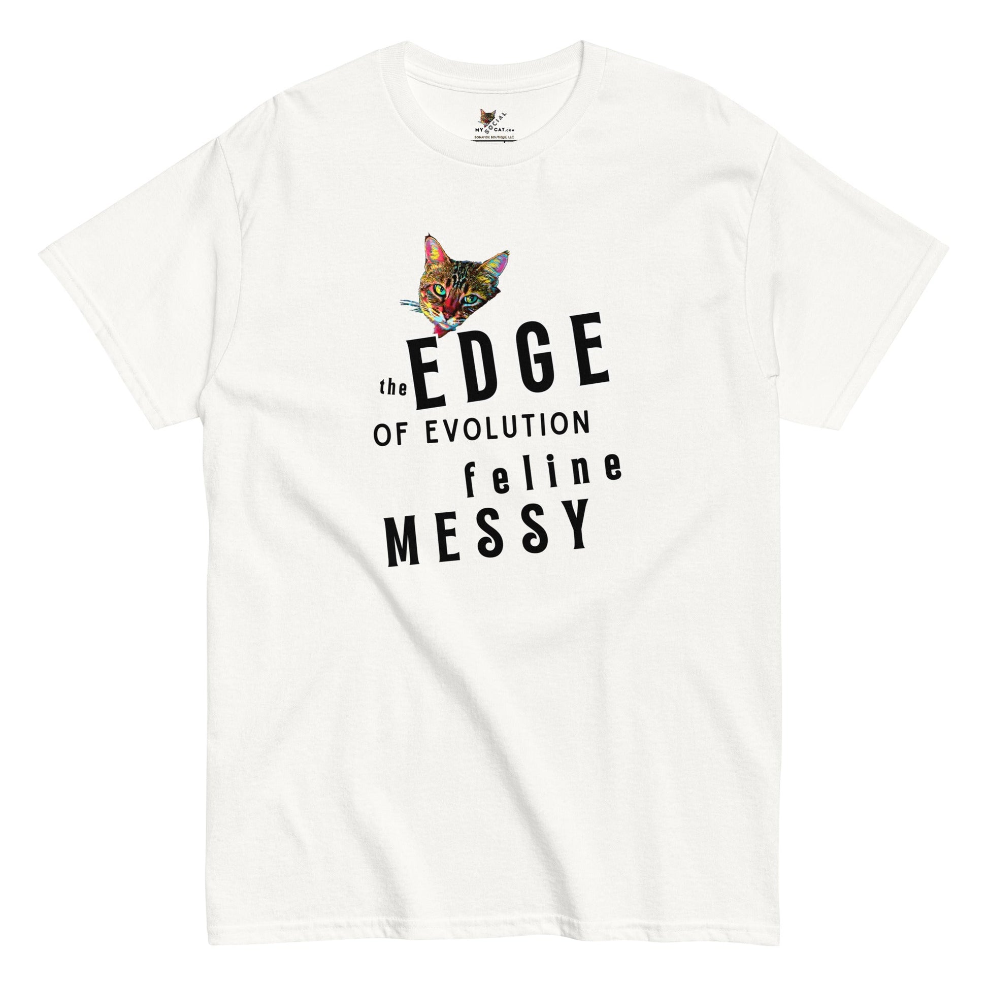 Edge of Evolution Unisex Classic Tee - My Social Cat Bonafide Boutique LLCEdge of Evolution Unisex Classic TeeT-shirtMy Social Cat Bonafide Boutique LLCWhiteScatedge