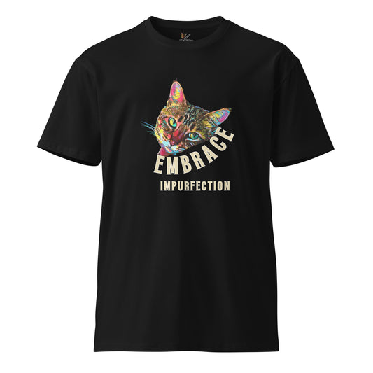 Embrace Impurfection Unisex Premium Tee - My Social Cat Bonafide Boutique LLCEmbrace Impurfection Unisex Premium TeeT-shirtMy Social Cat Bonafide Boutique LLCBlackScatembrace