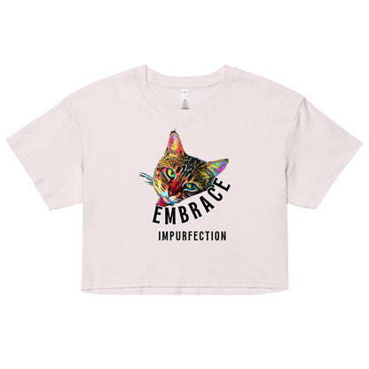Embrace Impurfection Women’s Crop Top - My Social Cat Bonafide Boutique LLCEmbrace Impurfection Women’s Crop Topcrop topMy Social Cat Bonafide Boutique LLCOrchidXScatcrop
