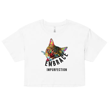 Embrace Impurfection Women’s Crop Top - My Social Cat Bonafide Boutique LLCEmbrace Impurfection Women’s Crop Topcrop topMy Social Cat Bonafide Boutique LLCWhiteXScatcrop