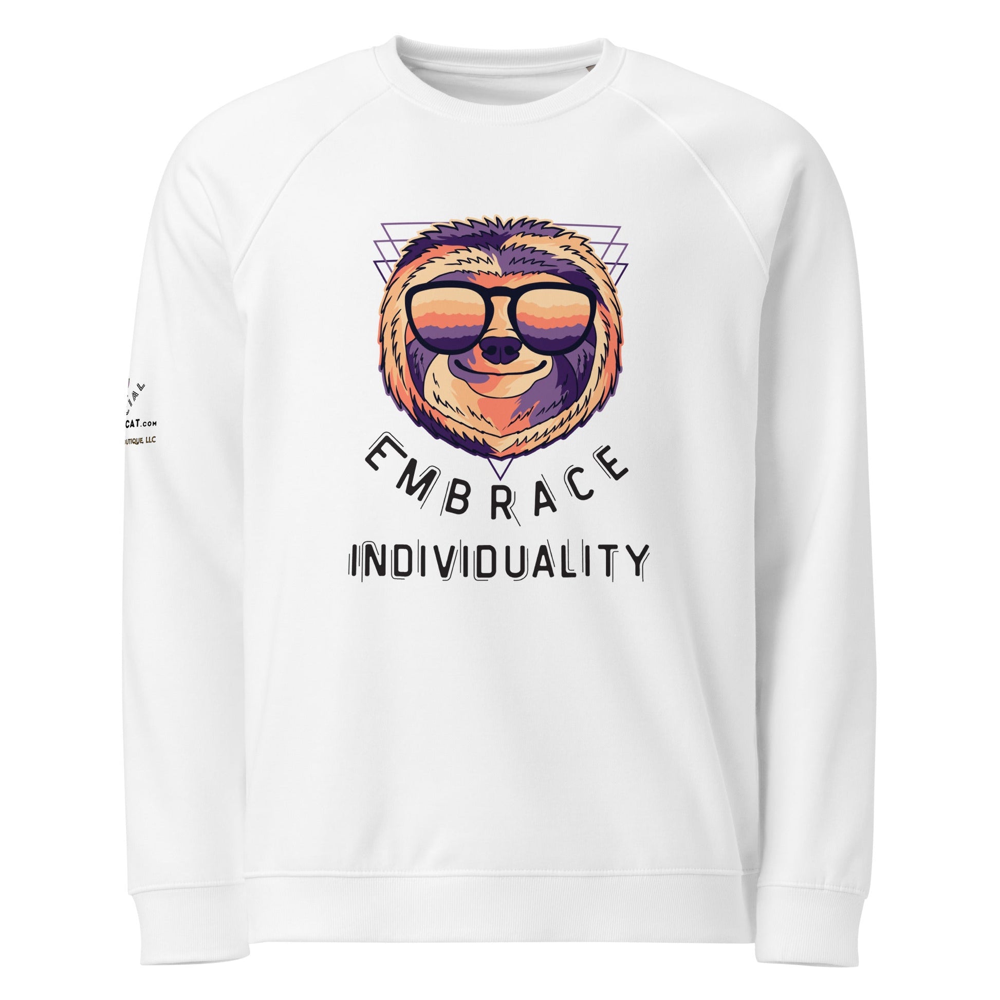 Embrace Individuality Unisex Organic Plush Sweatshirt - My Social Cat Bonafide Boutique LLCEmbrace Individuality Unisex Organic Plush SweatshirtSweatshirtMy Social Cat Bonafide Boutique LLCXSmenspremium