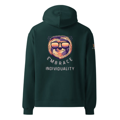 Embrace Individuality Unisex Plush Hoodie - My Social Cat Bonafide Boutique LLCEmbrace Individuality Unisex Plush HoodieHooded sweatshirtMy Social Cat Bonafide Boutique LLCPine GreenSembracehoodie