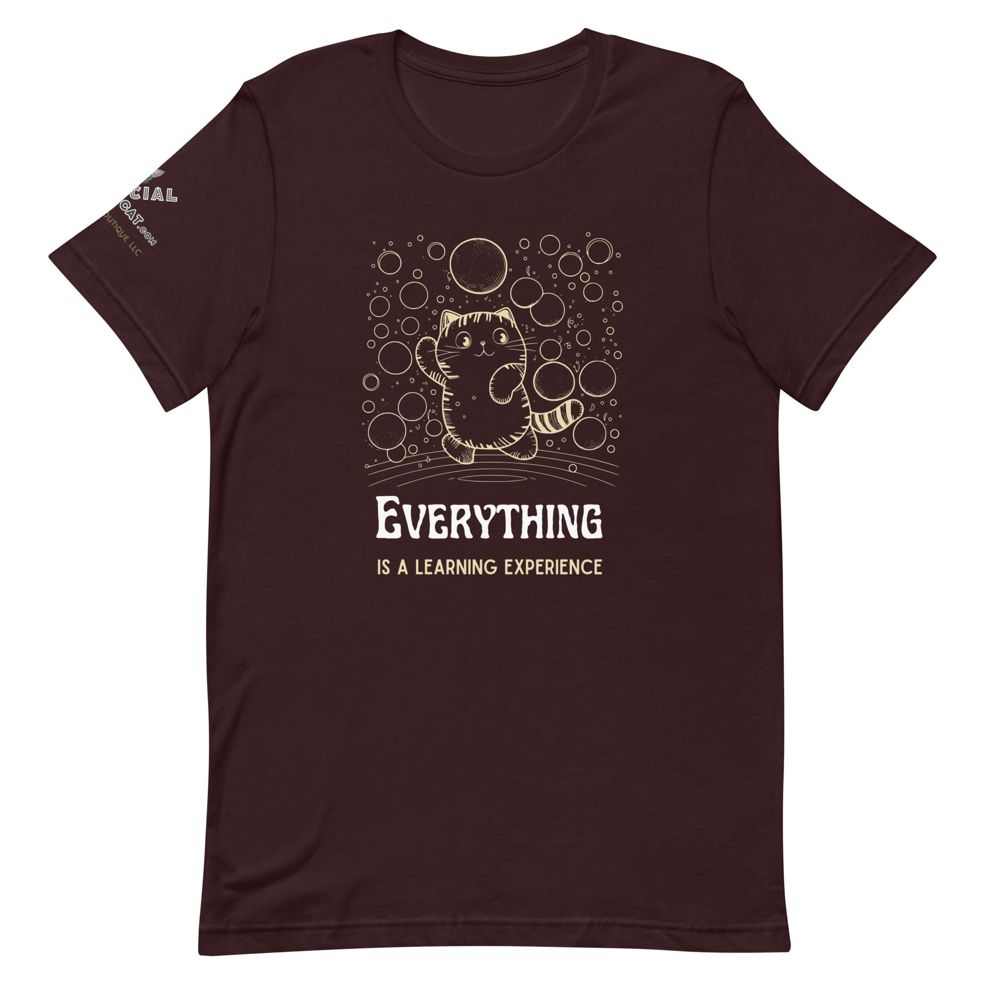 Everything is a Learning Experience Unisex Tee - My Social Cat Bonafide Boutique LLCEverything is a Learning Experience Unisex TeeT - shirtMy Social Cat Bonafide Boutique LLCOxblood BlackSeverythingexperience