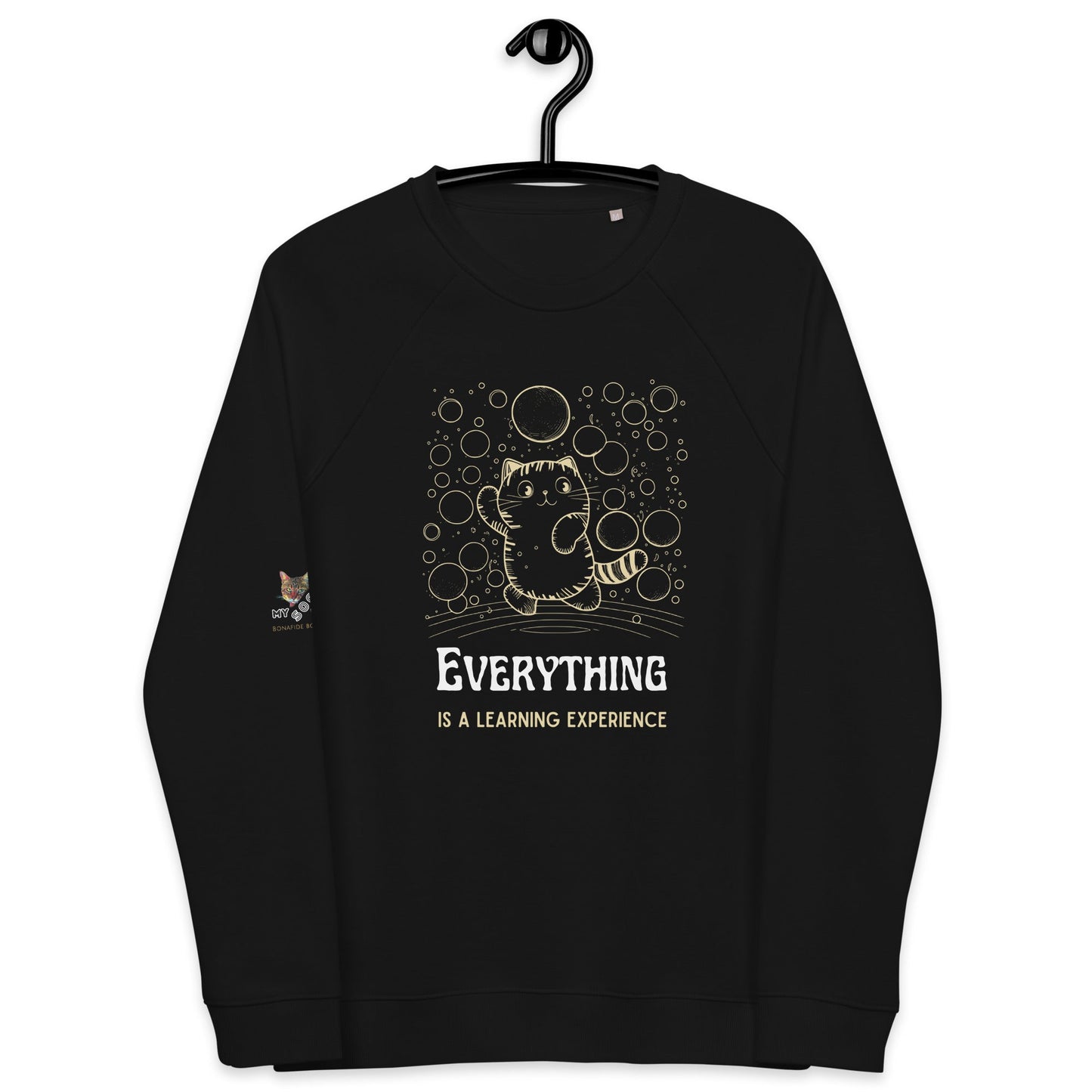 Everything Plush Organic Sweatshirt - My Social Cat Bonafide Boutique LLCEverything Plush Organic SweatshirtSweatshirtMy Social Cat Bonafide Boutique LLCBlackXSeverythingexperience