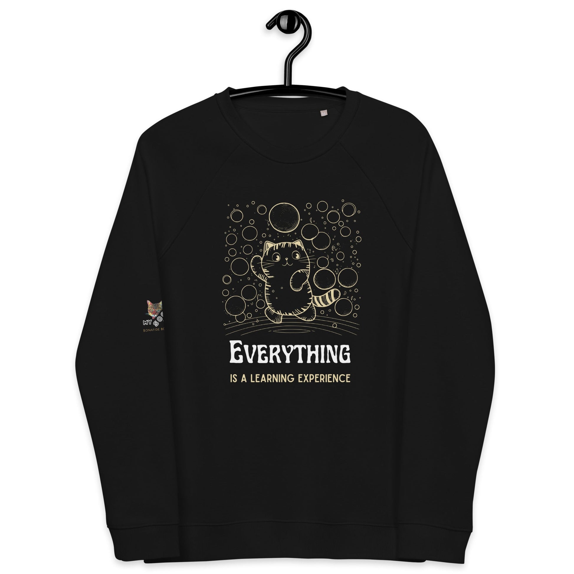Everything Plush Organic Sweatshirt - My Social Cat Bonafide Boutique LLCEverything Plush Organic SweatshirtSweatshirtMy Social Cat Bonafide Boutique LLCBlackXSeverythingexperience