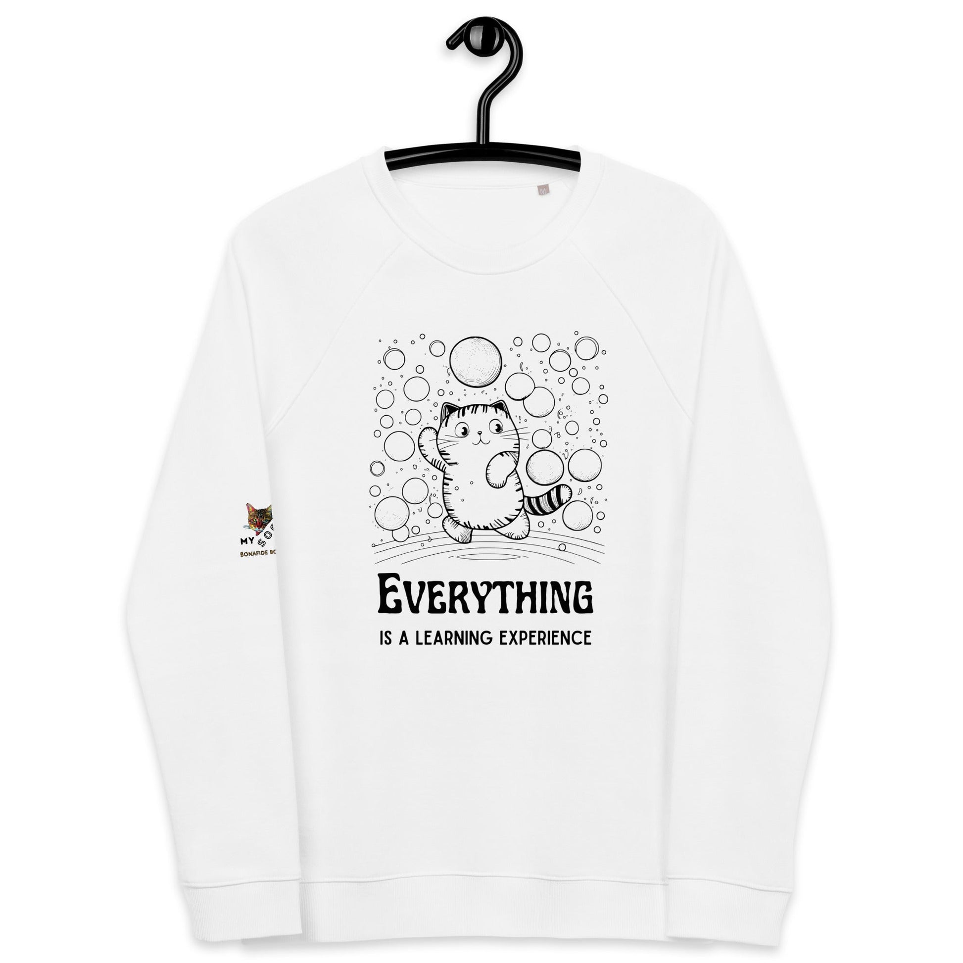 Everything Plush Organic Sweatshirt - My Social Cat Bonafide Boutique LLCEverything Plush Organic SweatshirtSweatshirtMy Social Cat Bonafide Boutique LLCWhiteXSeverythingexperience