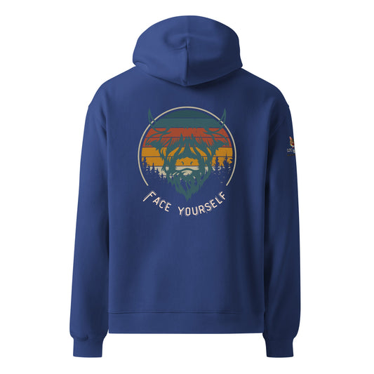 Face the Storm Unisex Plush Hoodie - My Social Cat Bonafide Boutique LLCFace the Storm Unisex Plush HoodieHooded sweatshirtMy Social Cat Bonafide Boutique LLCCobaltSbuffaloface