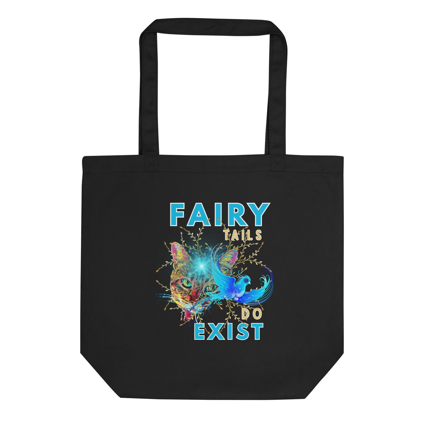 Fairy Tails Do Exist Eco Organic Cotton Tote Bag - My Social Cat Bonafide Boutique LLC 