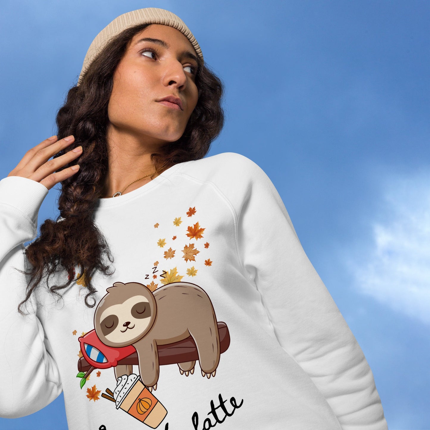 Fall into Latte Plush Organic sweatshirt - My Social Cat Bonafide Boutique LLCFall into Latte Plush Organic sweatshirtSweatshirtMy Social Cat Bonafide Boutique LLCWhiteXSfalllatte
