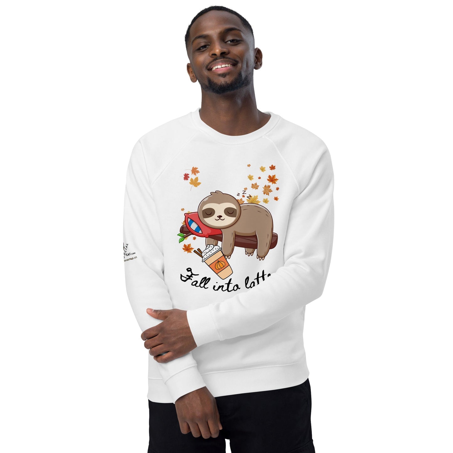 Fall into Latte Plush Organic sweatshirt - My Social Cat Bonafide Boutique LLCFall into Latte Plush Organic sweatshirtSweatshirtMy Social Cat Bonafide Boutique LLCWhiteXSfalllatte