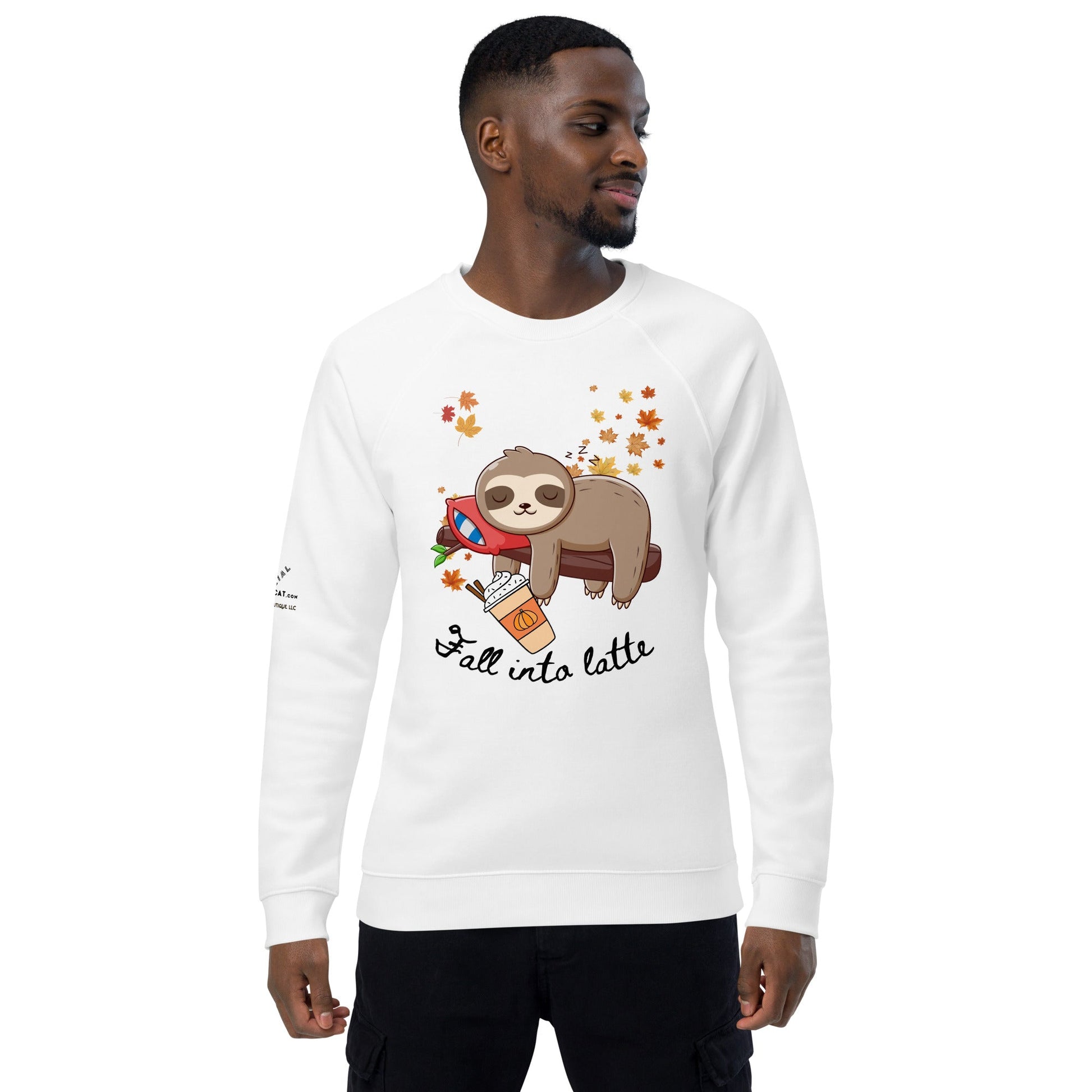 Fall into Latte Plush Organic sweatshirt - My Social Cat Bonafide Boutique LLCFall into Latte Plush Organic sweatshirtSweatshirtMy Social Cat Bonafide Boutique LLCWhiteXSfalllatte