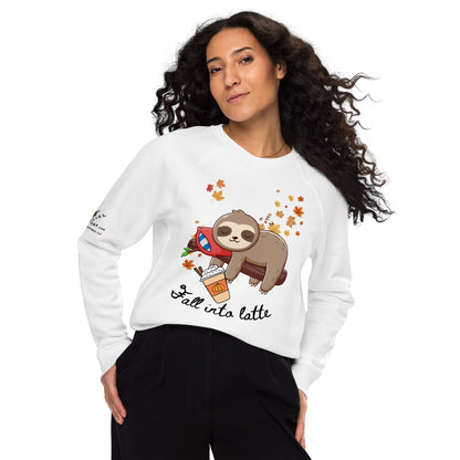 Fall into Latte Plush Organic sweatshirt - My Social Cat Bonafide Boutique LLCFall into Latte Plush Organic sweatshirtSweatshirtMy Social Cat Bonafide Boutique LLCWhiteXSfalllatte