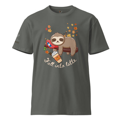 Fall Into Latte Unisex Premium Tee - My Social Cat Bonafide Boutique LLCFall Into Latte Unisex Premium TeeT-shirtMy Social Cat Bonafide Boutique LLCCharcoalSfallinto