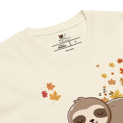 Fall Into Latte Unisex Premium Tee - My Social Cat Bonafide Boutique LLCFall Into Latte Unisex Premium TeeT-shirtMy Social Cat Bonafide Boutique LLCNaturalSfallinto
