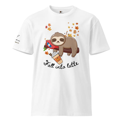 Fall Into Latte Unisex Premium Tee - My Social Cat Bonafide Boutique LLCFall Into Latte Unisex Premium TeeT-shirtMy Social Cat Bonafide Boutique LLCWhiteSfallinto