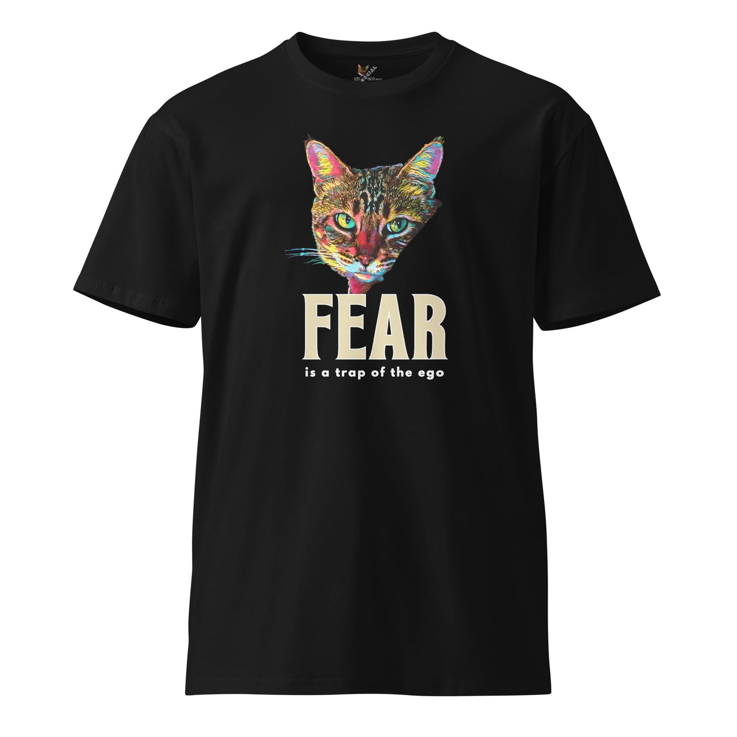 Fear is a Trap of Ego Unisex Premium Tee - My Social Cat Bonafide Boutique LLCFear is a Trap of Ego Unisex Premium TeeT-shirtMy Social Cat Bonafide Boutique LLCScatego