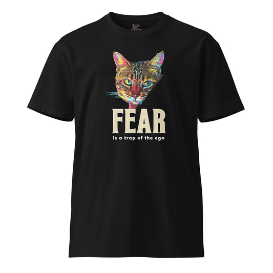 Fear is a Trap of Ego Unisex Premium Tee - My Social Cat Bonafide Boutique LLCFear is a Trap of Ego Unisex Premium TeeT-shirtMy Social Cat Bonafide Boutique LLCScatego