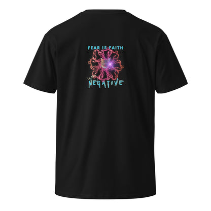 Fear is Faith in the Negative Unisex Premium Tee - My Social Cat Bonafide Boutique LLCFear is Faith in the Negative Unisex Premium TeeT-shirtMy Social Cat Bonafide Boutique LLCBlackMfaithfear