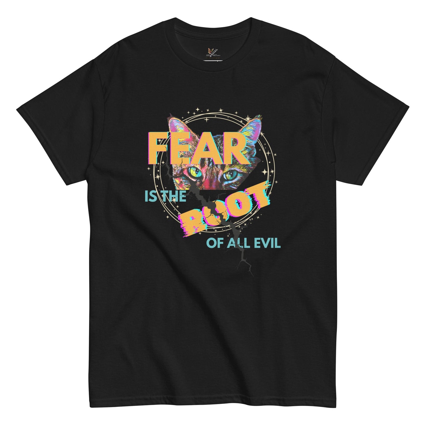 Fear is the Root of All Evil Unisex Classic Tee - My Social Cat Bonafide Boutique LLCFear is the Root of All Evil Unisex Classic TeeT-shirtMy Social Cat Bonafide Boutique LLCBlackSclassicfear