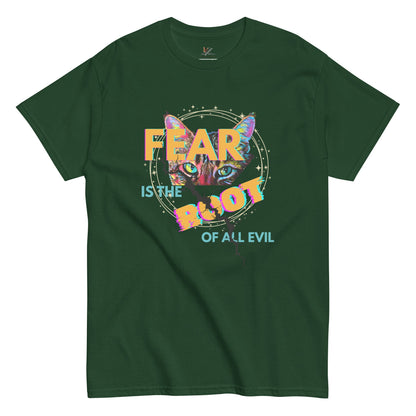 Fear is the Root of All Evil Unisex Classic Tee - My Social Cat Bonafide Boutique LLCFear is the Root of All Evil Unisex Classic TeeT-shirtMy Social Cat Bonafide Boutique LLCForest GreenSclassicfear