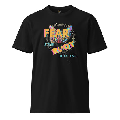 Fear is the Root of All Evil Unisex Premium Tee - My Social Cat Bonafide Boutique LLCFear is the Root of All Evil Unisex Premium TeeT-shirtMy Social Cat Bonafide Boutique LLCBlackSfearpremium