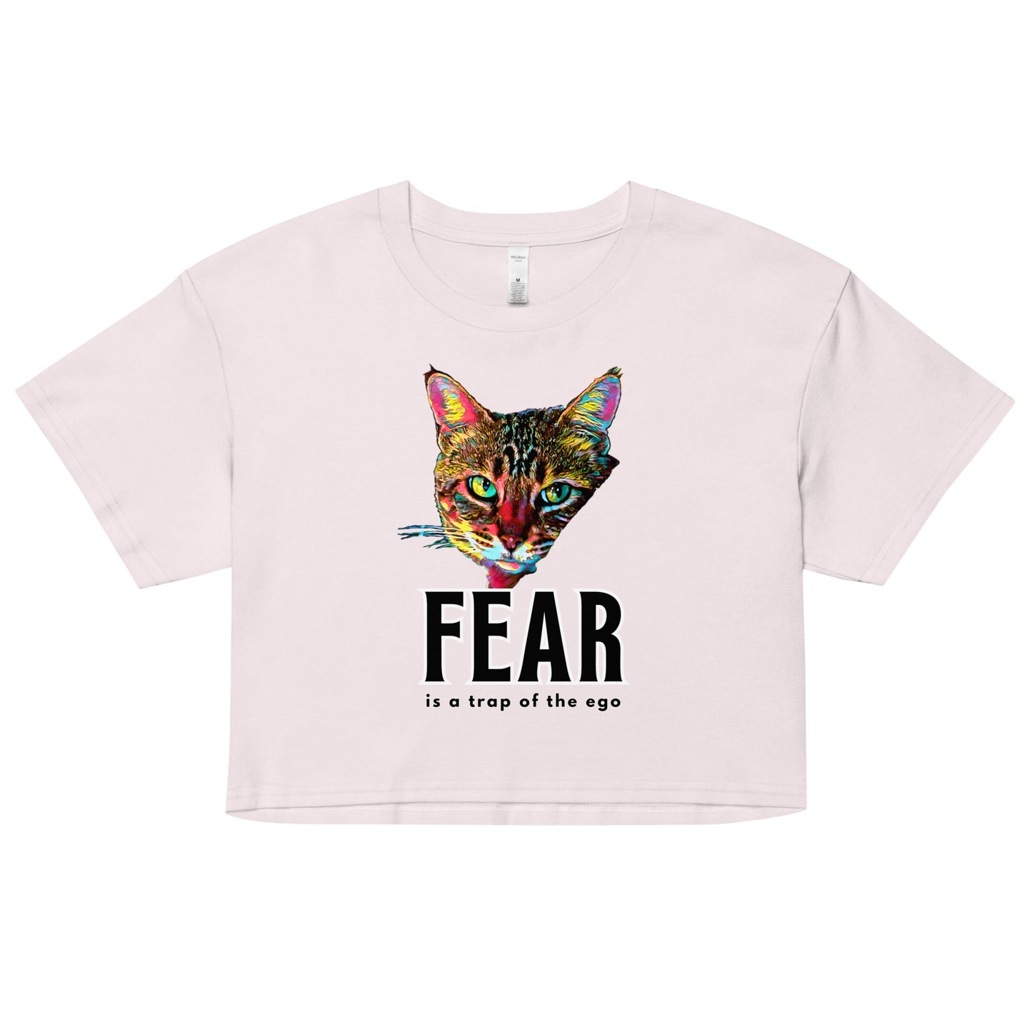 Fear is the Trap of the Ego Women’s Crop Top - My Social Cat Bonafide Boutique LLCFear is the Trap of the Ego Women’s Crop Topcrop topMy Social Cat Bonafide Boutique LLCOrchidXScatego