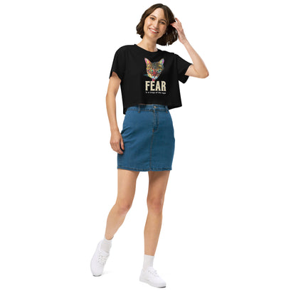 Fear is the Trap of the Ego Women’s Crop Top - My Social Cat Bonafide Boutique LLCFear is the Trap of the Ego Women’s Crop Topcrop topMy Social Cat Bonafide Boutique LLCBlackXScatego