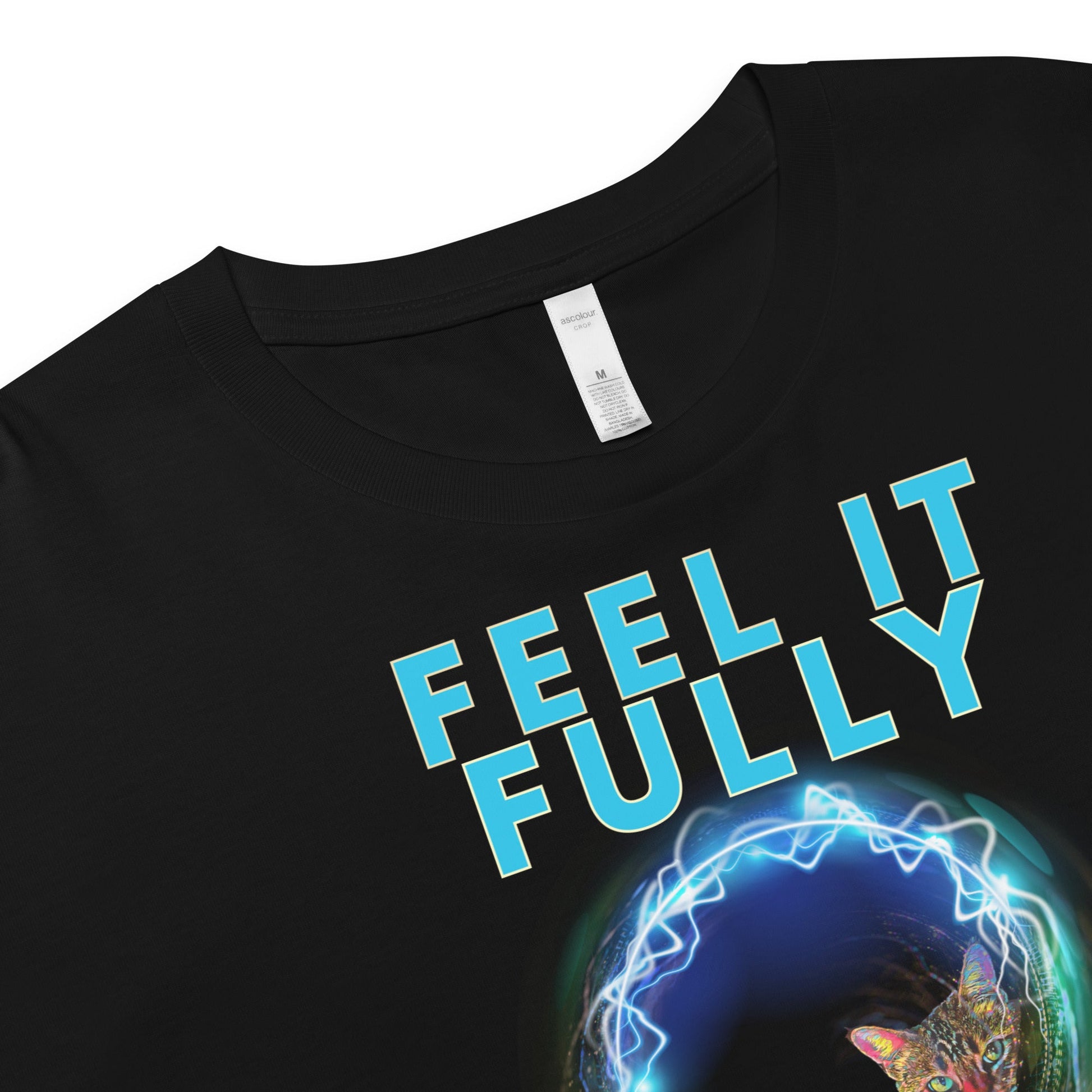 Feel It Fully Women’s Crop Top - My Social Cat Bonafide Boutique LLCFeel It Fully Women’s Crop TopT-shirtMy Social Cat Bonafide Boutique LLCXScropfeel
