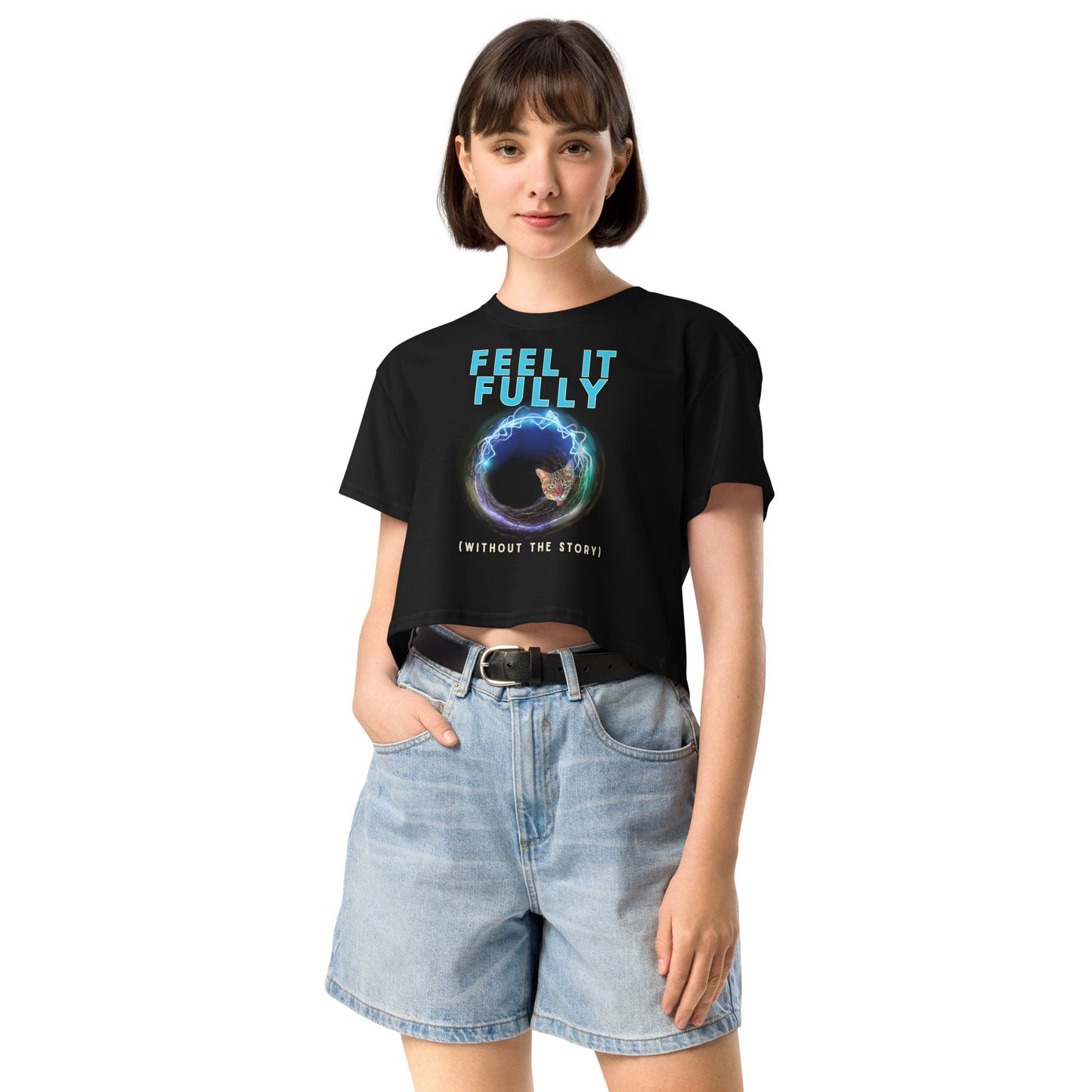 Feel It Fully Women’s Crop Top - My Social Cat Bonafide Boutique LLCFeel It Fully Women’s Crop TopT-shirtMy Social Cat Bonafide Boutique LLCXScropfeel